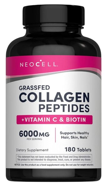 Neocell Collagen Peptides 6000mg + Vitamin C und Biotin -180 Caplets