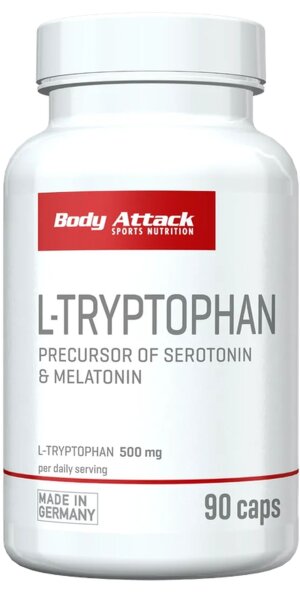 Body Attack L-Tryptophan 500 mg- 90 Kapseln