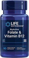 Life Extension Bioactive Folate&Vitamin B12- 90 veg. Kapseln