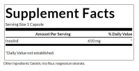 Swanson Inositol 650mg, 100Kapseln