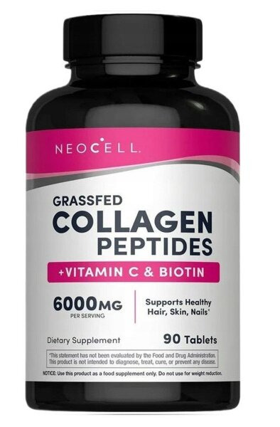Neocell Collagen Peptides 6000mg + Viatmin C und Biotin, 90 Tabletten