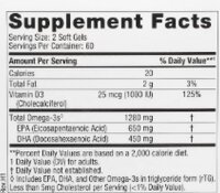 Nordic Naturals Ultimate Omega-D3 1280 mg- 120 Softgels, Zitrone