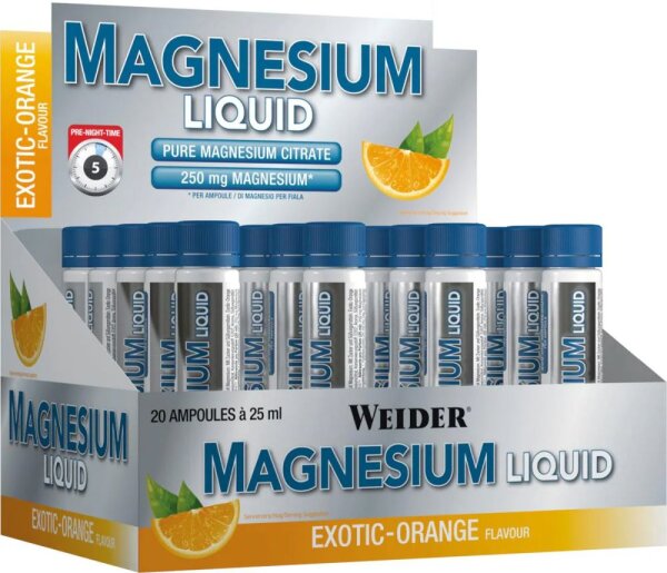 Weider Magnesium Liquid Exotic-Orange-20x25 ml