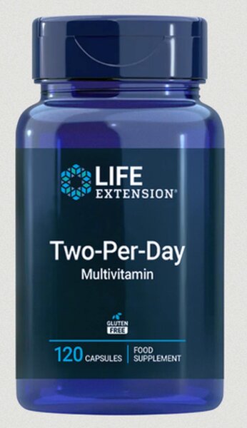 Life Extension Two-Per-Day Multivitamin – 120 Kapseln