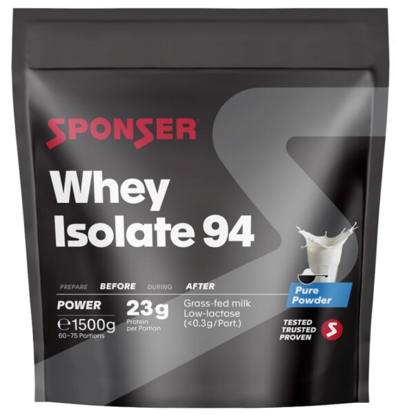 Sponser Whey Isolate 94 – 1500 g-Beutel Neutral