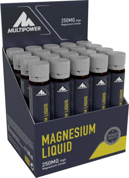 Multipower Magnesium Liquid, 20 x 25 ml Ampullen