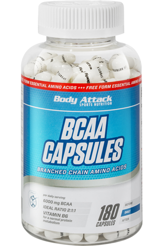 Body Attack BCAA Capsules - 180 Kapseln