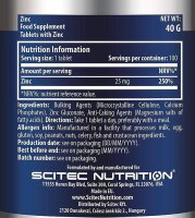 Scitec Nutrition Zinc - 100 Tabletten
