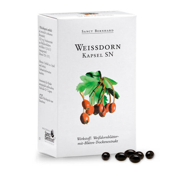 Sanct Bernhard Weißdorn-Kapseln SN - 120 Kapseln