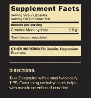 Optimum Nutrition Creatine 2500 Caps - 200 Kapseln