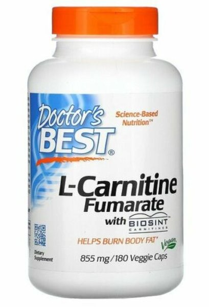 Doctor`s Best  L-Carnitine Fumarate 855 mg - 180 veggie caps