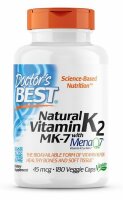 Doctors Best Natural Vitamin K2 MK-7 mit MenaQ7, 45 mcg...