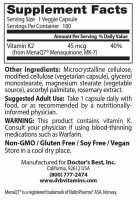 Doctors Best Natural Vitamin K2 MK-7 mit MenaQ7, 45 mcg...